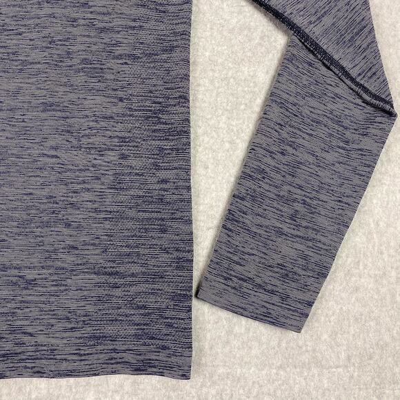 Lululemon Shirt Mens M Deep Navy White Metal Vent Tech Long Sleeve - Picture 4 of 8